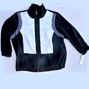 Alfred Dunner Black and White Checkered Jacket